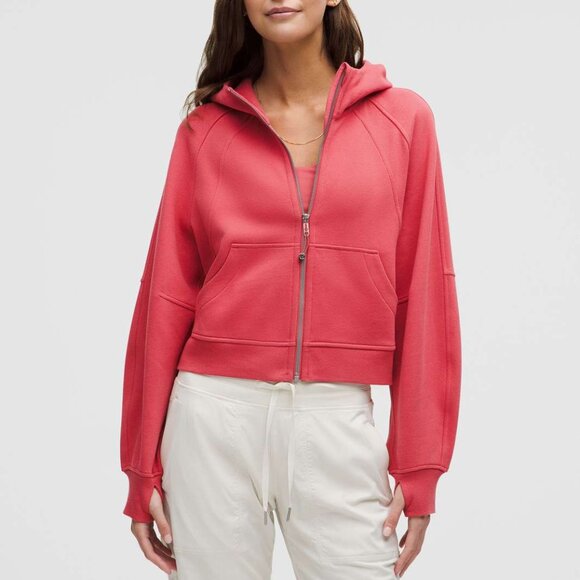 lululemon athletica Tops - EUC Lululemon Scuba Oversized Full-Zip Hoodie, XS/S, Desert Red